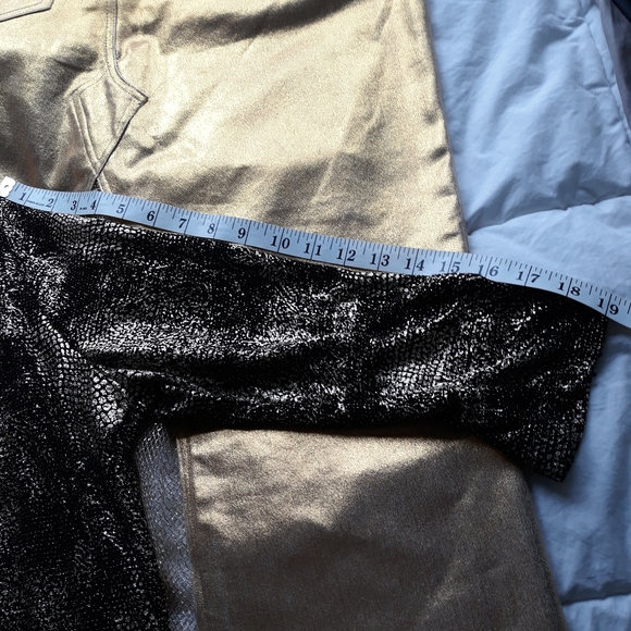 Laura Ashley Metallic Gold Tunic Top XL - Picture 6 of 7